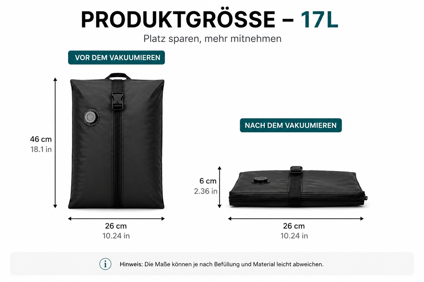 TravelVac™ Reise-Kompressionssystem